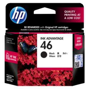 HP 46 Black Original Ink Advantage Cartridge CZ637AA