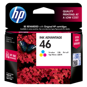 HP 46 Tri-color Original Ink Advantage Cartridge CZ638AA