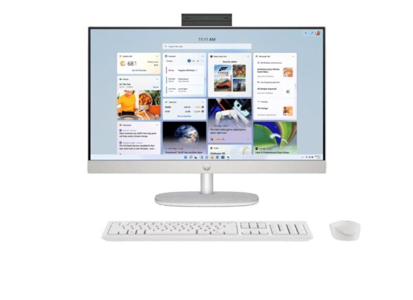 HP 27-cr1027in All-in-One Desktop PC / Intel Core Ultra 5 processor / Windows 11 Home / 68.6 cm - 27inch diagonal, FHD, IPS display / Intel UHD Graphics / 16 GB DDR5-5600 RAM / 1 TB SSD / BD0A1PA
