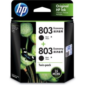 HP 803 Black Cartridge Twin Pack 3YP94AA