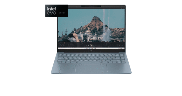 HP Pavilion Plus 14-ew1112TU Laptop / Blue / Intel Evo platform Powered by Intel Core Ultra 5 125H processor / Windows 11 Home / 14inch diagonal, WQXGA, 48-120 Hz IPS display / Intel Arc Graphics / 16 GB LPDDR5x-7467 RAM / 512 GB SSD / B6NX8PA