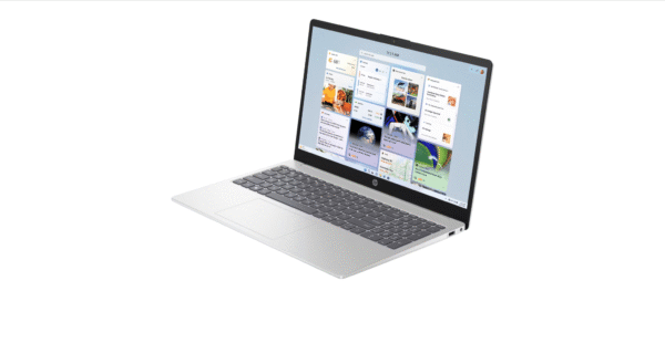 HP 15-fd0465TU  Laptop / Silver / 13th Generation Intel Core i3 processor / Windows 11 Home Single Language / 15.6inch diagonal FHD display / Intel UHD Graphics / 8 GB DDR4-3200 MT/s RAM / 512 GB SSD / B61ZFPA