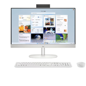 HP 24-cr0025in All-in-One Desktop PC / AMD Ryzen 5 processor / Windows 11 Home / 23.8inch diagonal, FHD display / AMD Radeon Graphics / 16 GB LPDDR5-5500 MT/s RAM 512 GB SSD / B0FZ7PA