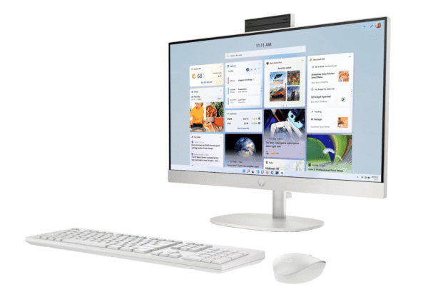 HP 24-cr0477in All-in-One Desktop PC / 13th Generation Intel Core i5 processor / 512 GB PCIe NVMe M.2 SSD / Windows 11 Home / 23.8inch diagonal FHD display / Intel Integrated Graphics / 8 GB DDR4 Ram / B6NV1PA - Image 2