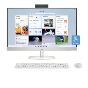 HP 27-cr1417in All-in-One Desktop PC / Intel Core Ultra 7 processor Windows / 11 Home Single Language in S mode / Intel Integrated Graphics / 16 GB DDR5 RAM / 1 TB SSD / B4PU4PA