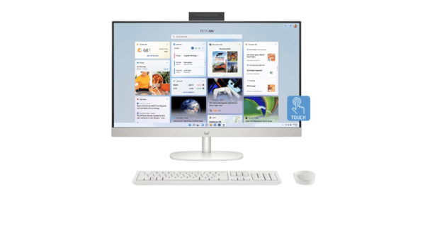 HP 27-cr1417in All-in-One Desktop PC / Intel Core Ultra 7 processor Windows / 11 Home Single Language in S mode / Intel Integrated Graphics / 16 GB DDR5 RAM / 1 TB SSD / B4PU4PA