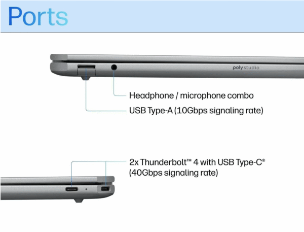 HP OmniBook Ultra 14-fd0009AU Next Gen AI Laptop / Silver / AMD Ryzen AI 9 processor / Windows 11 Home Single Language / 14inch diagonal 2.2K IPS touch display / AMD Radeon 890M Graphics / 32 GB LPDDR5X-7500 (on-board) / 1 TB SSD / B6SW2PA - Image 6