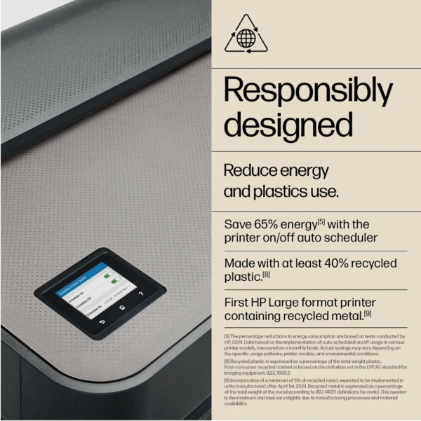 HP DesignJet T650 36 (91.4 cm) Large Format A0 Plotter Printer / 5HB10D - Image 8