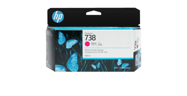 HP 738 130-ml Magenta DesignJet Ink Cartridge / 498N6A