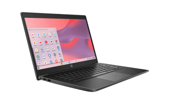 HP Fortis G10 Chromebook / Black / Intel Pentium Silver processor / ChromeOS / 14inch diagonal, HD display / Intel UHD Graphics / 8 GB LPDDR4x RAM / 64 GB eMMC Hard drive / 7D5X9PC - Image 2