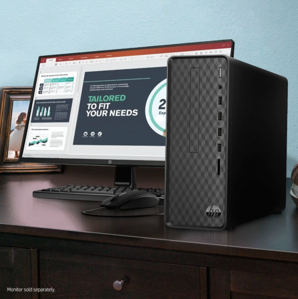 HP Slim Desktop S01-pF3077in PC / 13th Generation Intel Core i3 processor / 512 GB SSD Hard Drive / Windows 11 Home / 8 GB DDR4 RAM / Intel UHD Graphics 730 / B6QA8PA - Image 6
