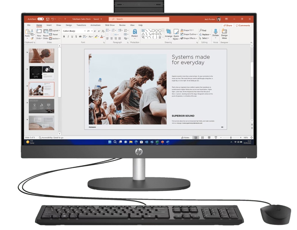 HP ProOne 240 G10 60.5 cm (23.8) All-in-One Desktop PC